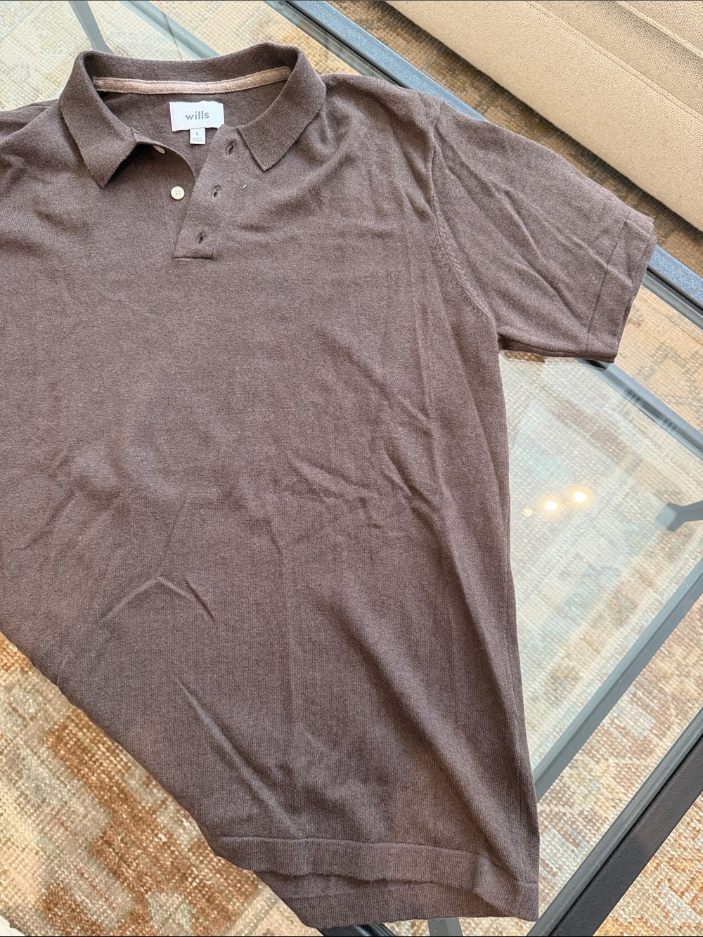 Wills Men's Cotton-Cashmere Polo Shirt